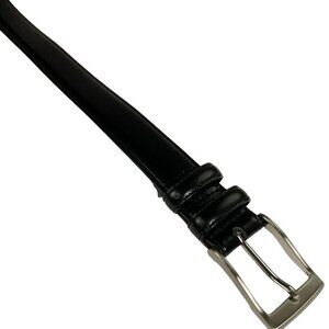 Mens Perry Ellis Black Leather Dress Belt Size 36 in u